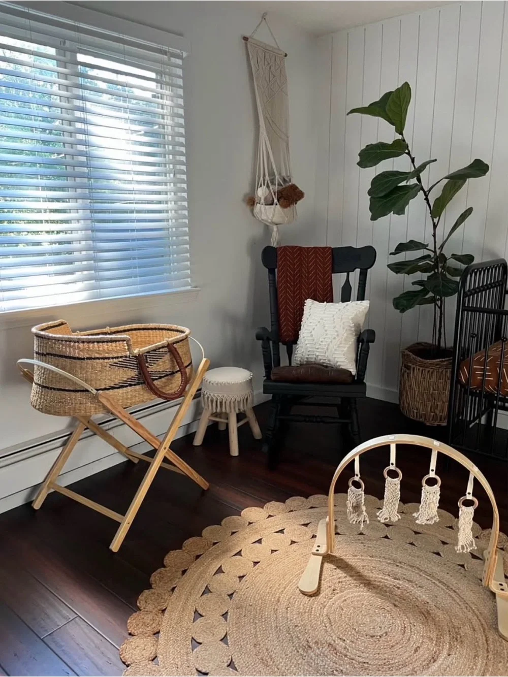 Finn + Emma Macrame hanging basket
